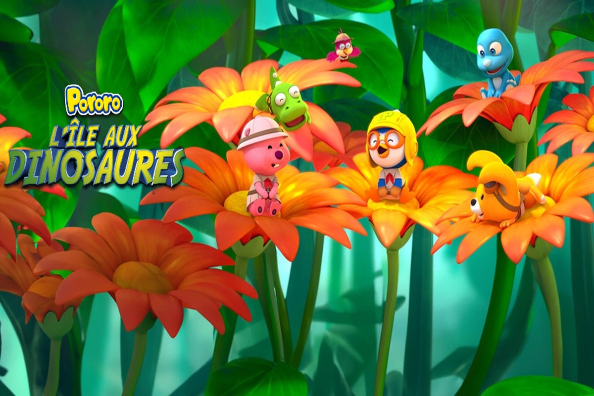 Affiche du film Pororo : L'Île aux Dinosaures