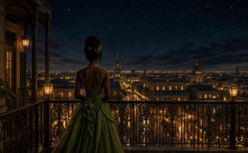 Princesse vue de dos