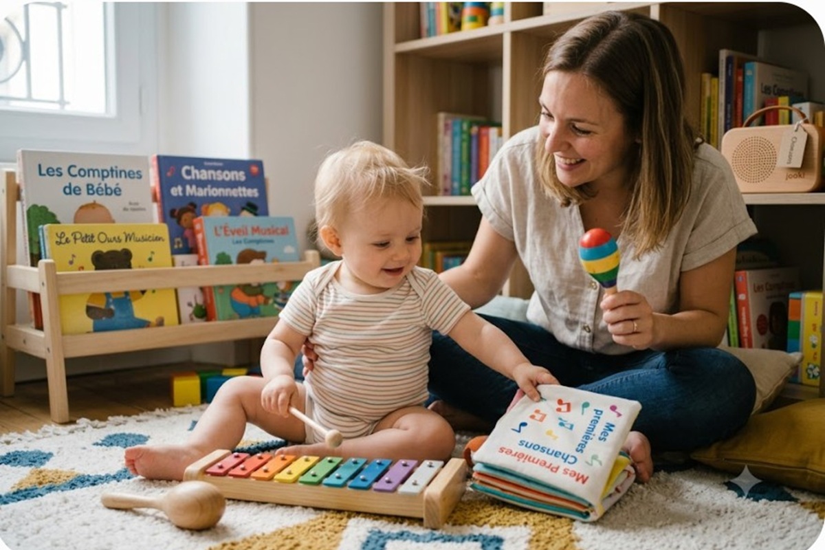 L’apprentissage musical d’un bébé