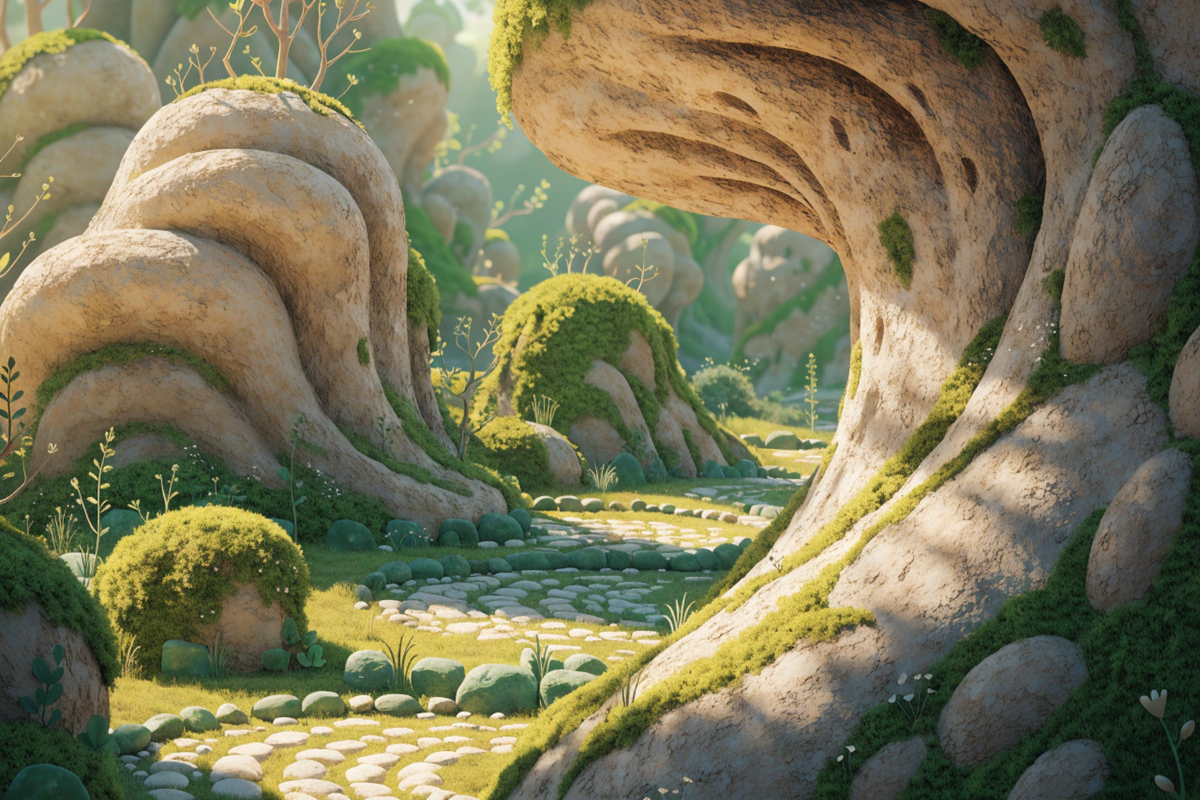 Une forêt fantastique rappelant celle de Clay