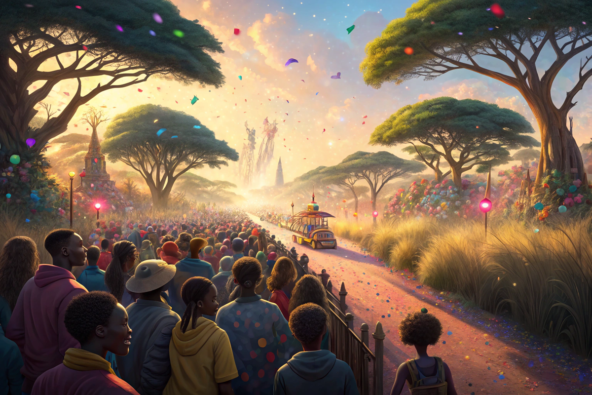 Une parade colorée
