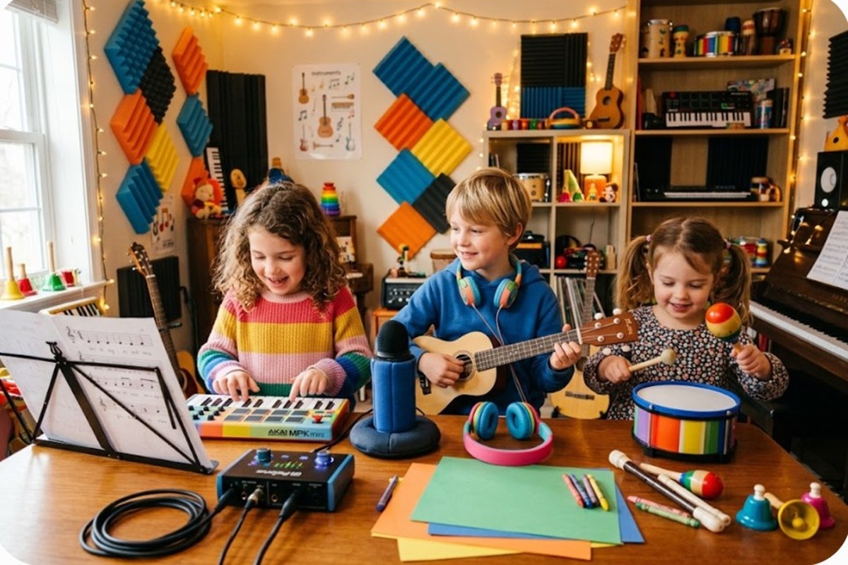 Des enfants créant des mélodies