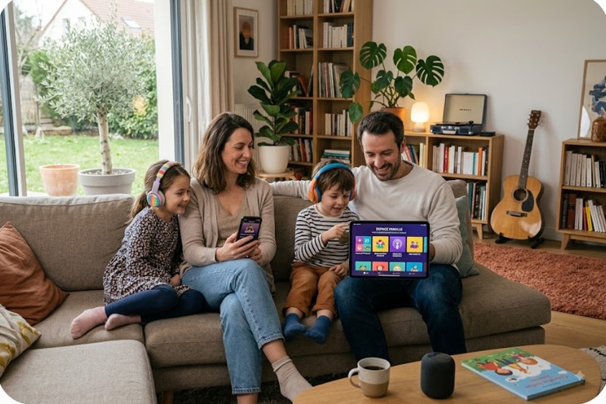 Une famille réunie autour de la musique
