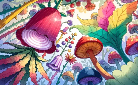 jardin enchanté poétique pour les enfants dès 3 ans comme dans Le Monde à l'envers