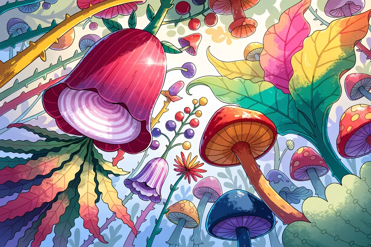 jardin enchanté poétique pour les enfants dès 3 ans comme dans Le Monde à l'envers