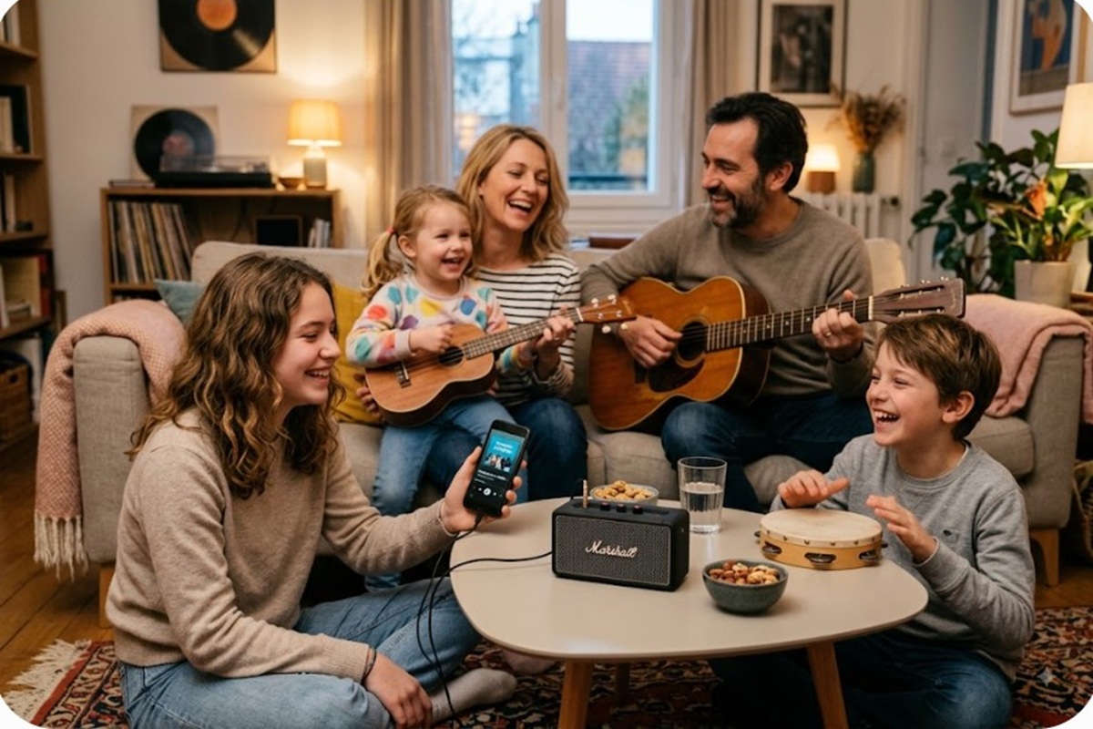 Un rassemblement familial autour de la musique