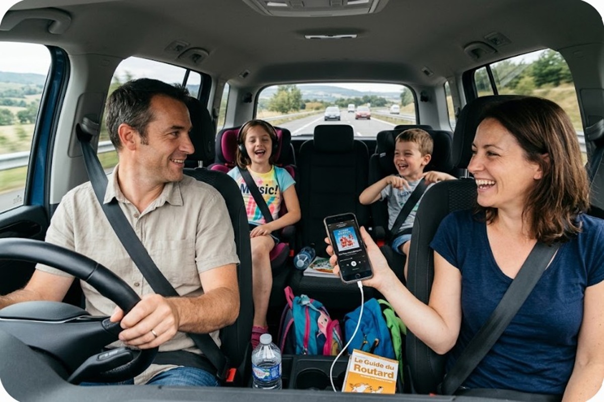 La musique pour accompagner la famille en voiture