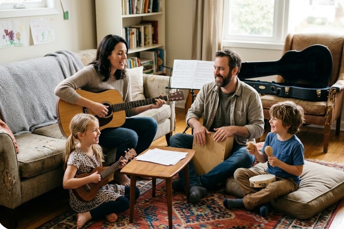 Un rituel de musique en famille