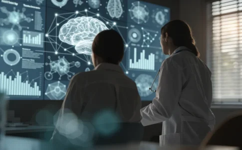 L'IA croisant plusieurs données médicales pour personnaliser le traitement d'un patient