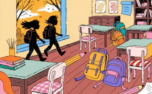 Ambiance de rentrée scolaire illustrant les nouveaux programmes jeunesse de TFou