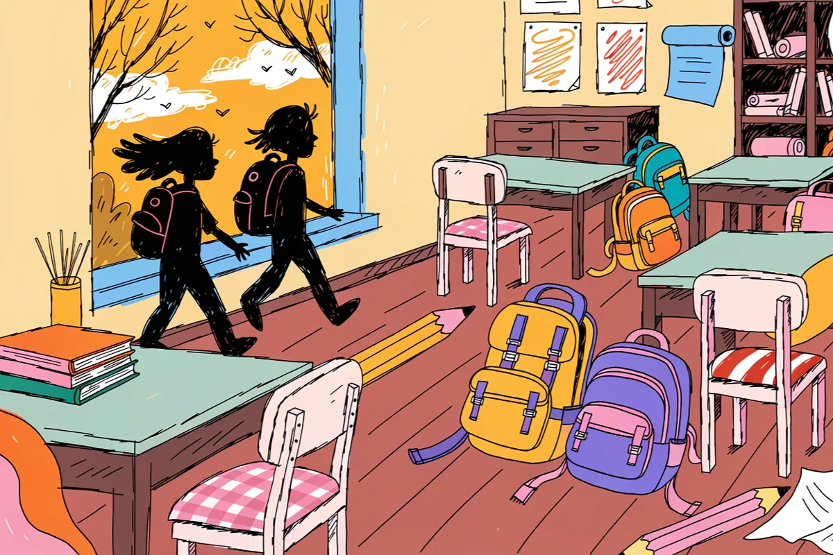 Ambiance de rentrée scolaire illustrant les nouveaux programmes jeunesse de TFou 