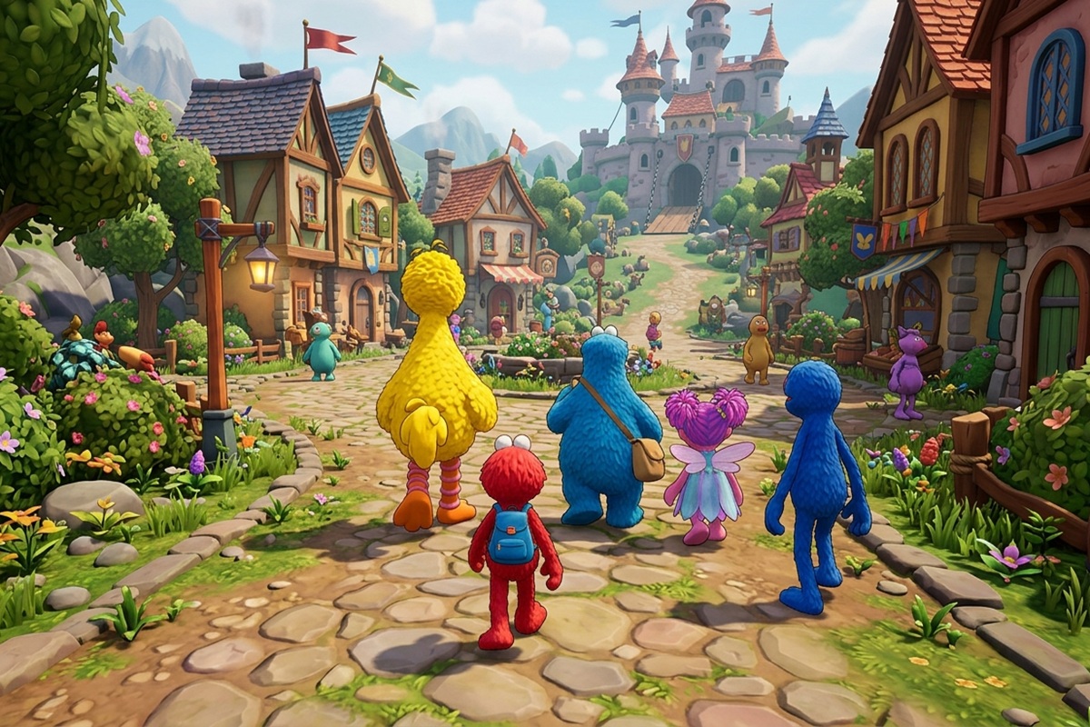Gameplay d’un jeu similaire à Sesame Street : Amis et Fun