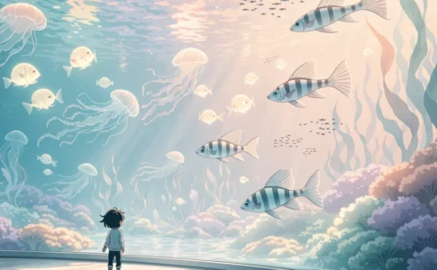 Une aventure sous-marine colorée pour jeunes enfants évoquant Timioche